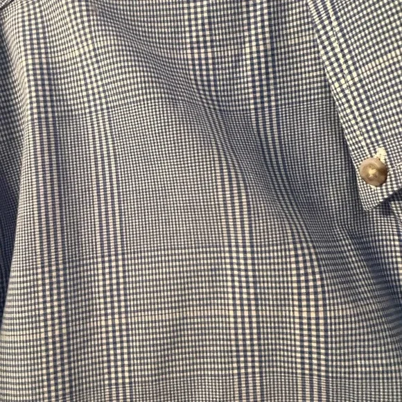 Burberry of London button down. Size L. Barely worn. White blue. Vintage